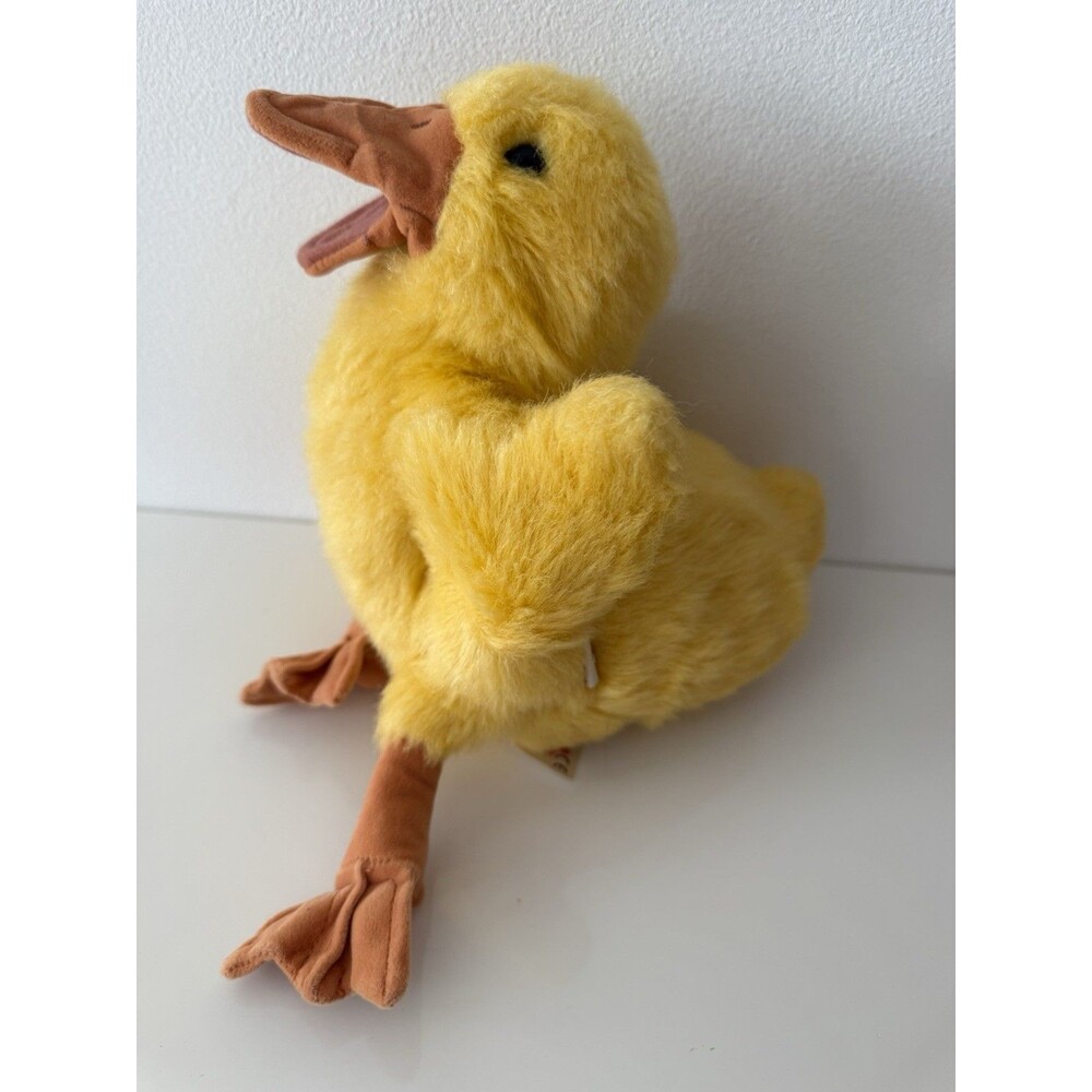 Folkmanis Yellow Duck Hand Puppet Plush Bird Realistic Stuffed Animal